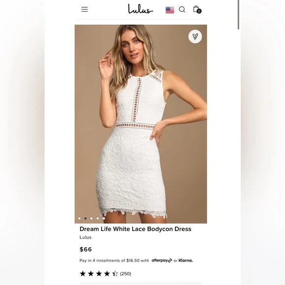 Lulus | Dresses | Lulus Dream Life White Lace Bodycon Dress S Nwt66 |  Poshmark